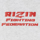 RIZIN ライジン フルジップ スウェットパーカー アッシュ(公式ロゴデザイン)