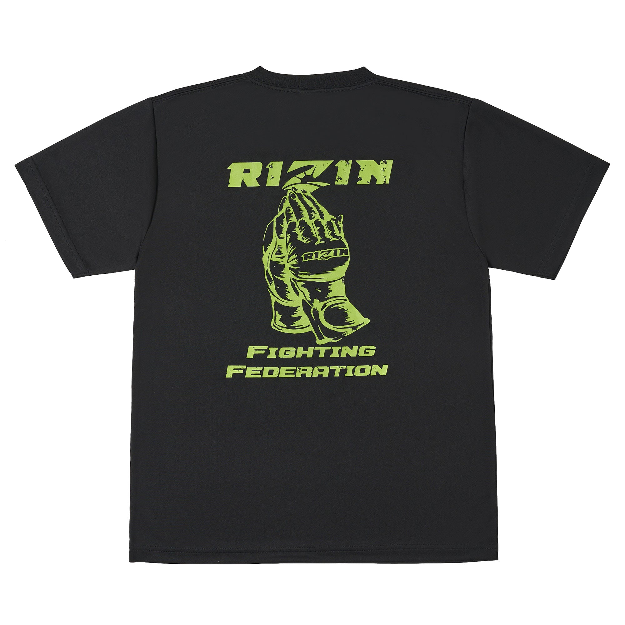 RIZIN 公式グッズ】RIZIN GLOVE 4 【DRY】 Tシャツ BLK/GREEN｜RIZIN