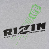 RIZIN ライジン SHOOTING GLOVE ロングTシャツ(ネオングリーングローブグラフィック)