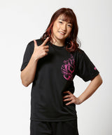 RIZIN GLOVE 2 【DRY】 Tシャツ|ブラック/ピンク