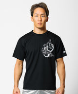 RIZIN GLOVE 2 【DRY】 Tシャツ|ブラック/ホワイト