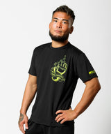 RIZIN GLOVE 2 【DRY】 Tシャツ|ブラック/イエロー