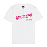 RIZIN CAMO ロゴTシャツ WHT/PINK