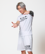 RIZIN PAISLEY DRY ショーツ WHT/BLK