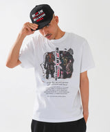 RIZIN×BELLATOR サムライ・グラジエーターTシャツ / WHITE