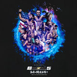 超RIZIN.5 公式Tシャツ 選手集合フォトデザイン ブラック