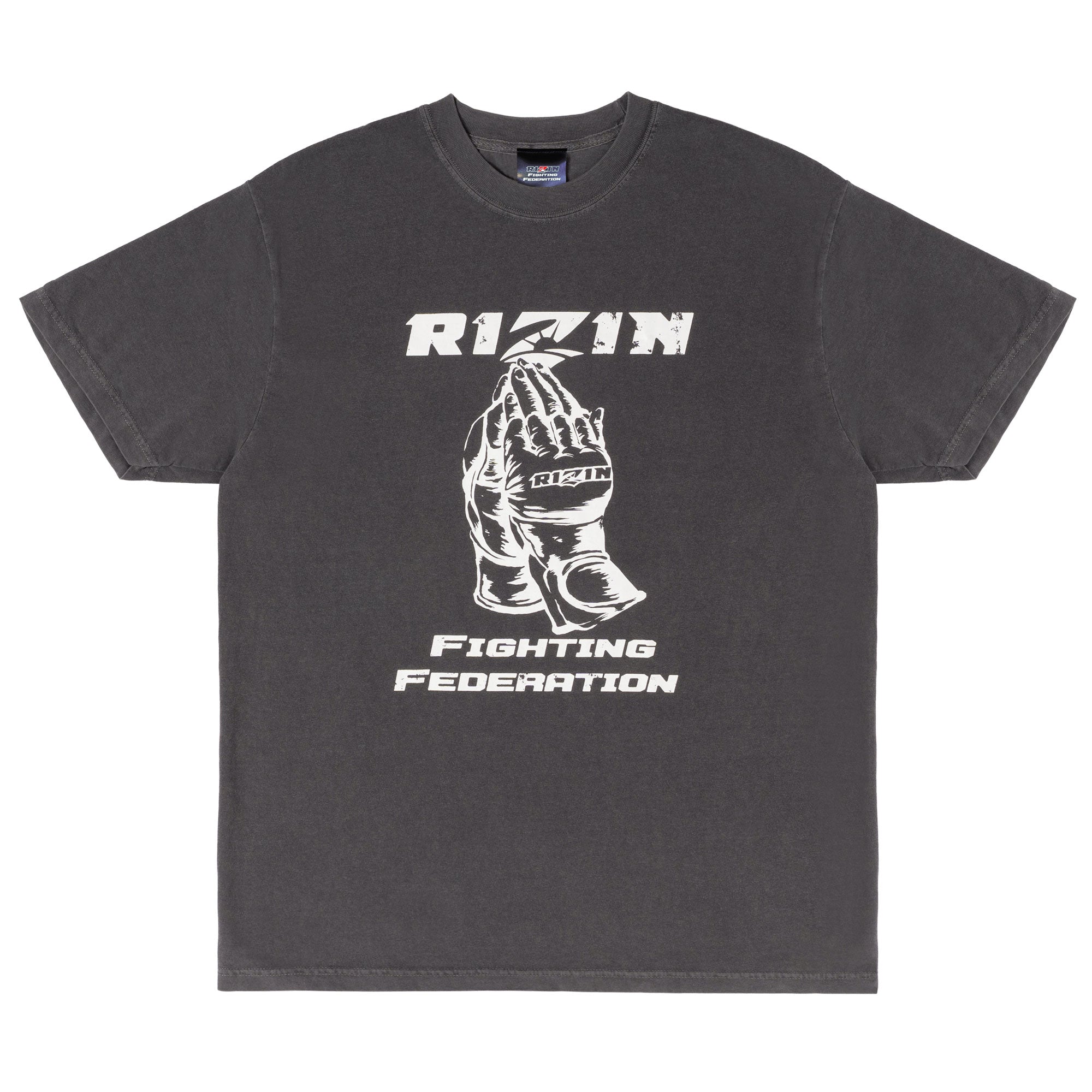 RIZIN GLOVE 3 Tシャツ　グローブTシャツ　完売商品　Lサイズ RIZIN 公式グッズ】RIZIN GLOVE Faded Tシャツ ユーズド加工