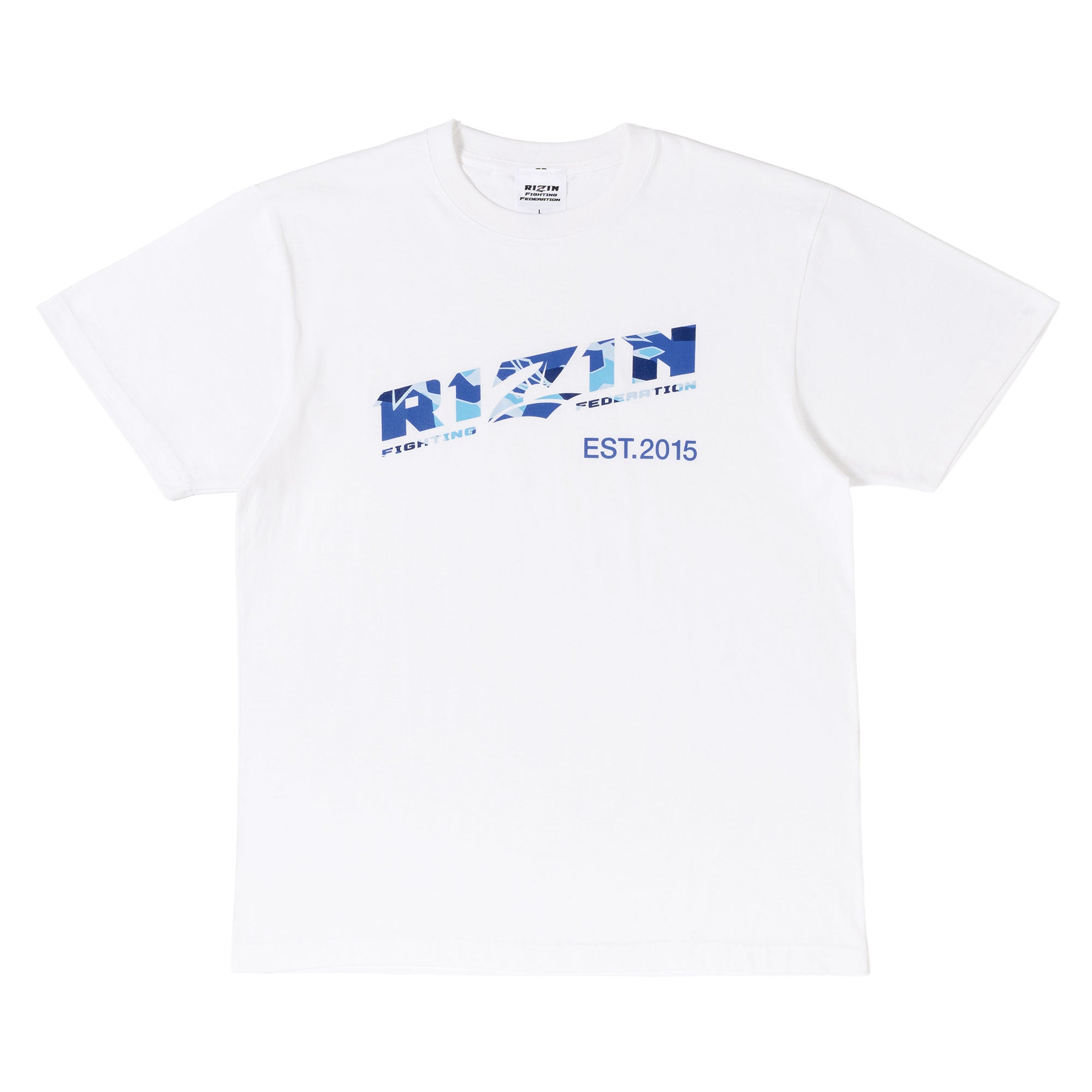 RIZIN 公式グッズ】RIZIN CAMO ロゴTシャツ WHT/BLUE Tシャツ ライジン