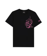 RIZIN GLOVE 2 【綿100%】 Tシャツ|ブラック/ピンク