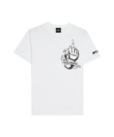 RIZIN GLOVE 2 【綿100%】 Tシャツ|ホワイト/ブラック