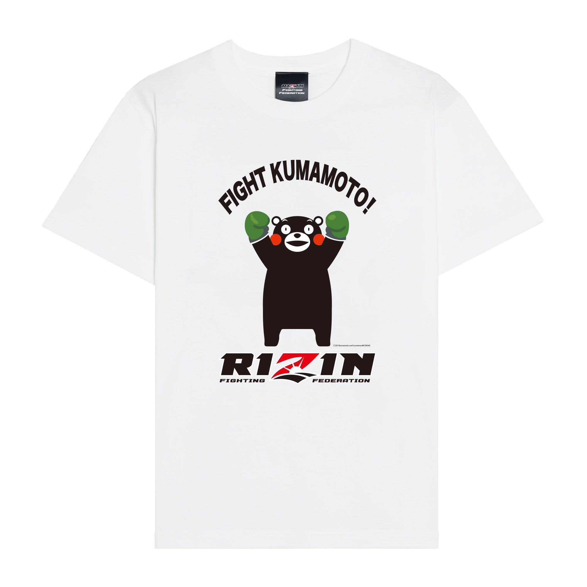 RIZIN公式】ライジン Tシャツ くまモンバージョン / FIGHT KUMAMOTO