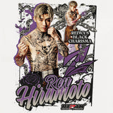 平本蓮 × RIZIN 公式コラボTシャツ フォトプリントデザイン 令和の黒きカリスマ