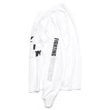 L/SL TEE (5LOGO) / WHITE