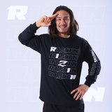 L/SL TEE (5LOGO) / BLACK