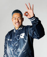 マジェスティック RIZIN サテンジャケット / NAVY
