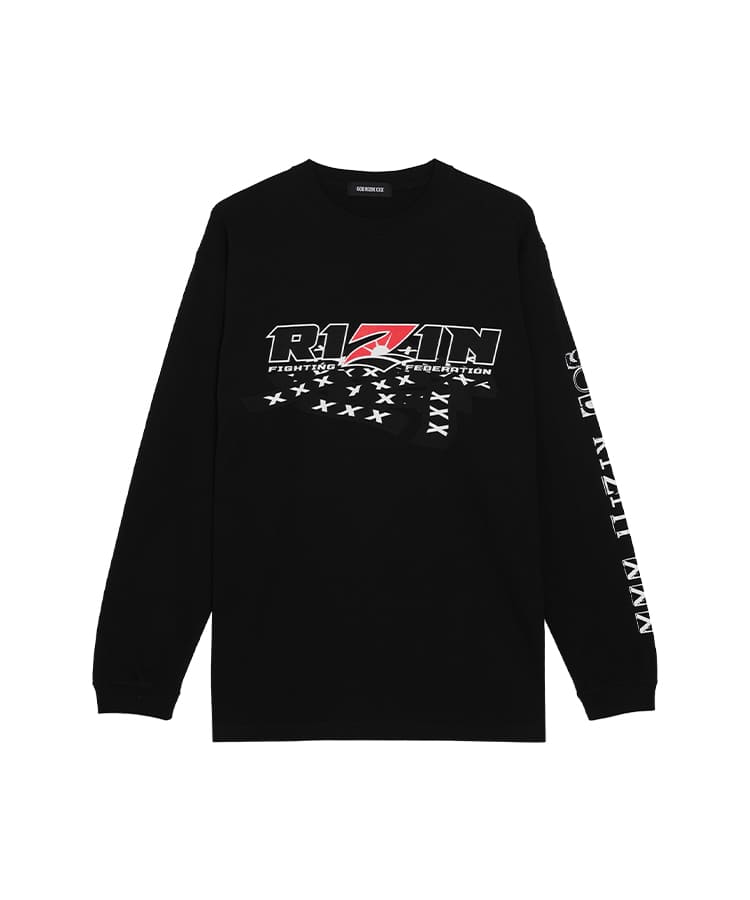 GOD SELECTION XXX × RIZIN ロンT / BLACK