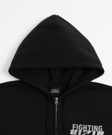 RIZIN RFF ジップアップスウェットパーカー / BLACK