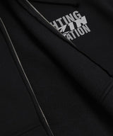 RIZIN RFF ジップアップスウェットパーカー / BLACK