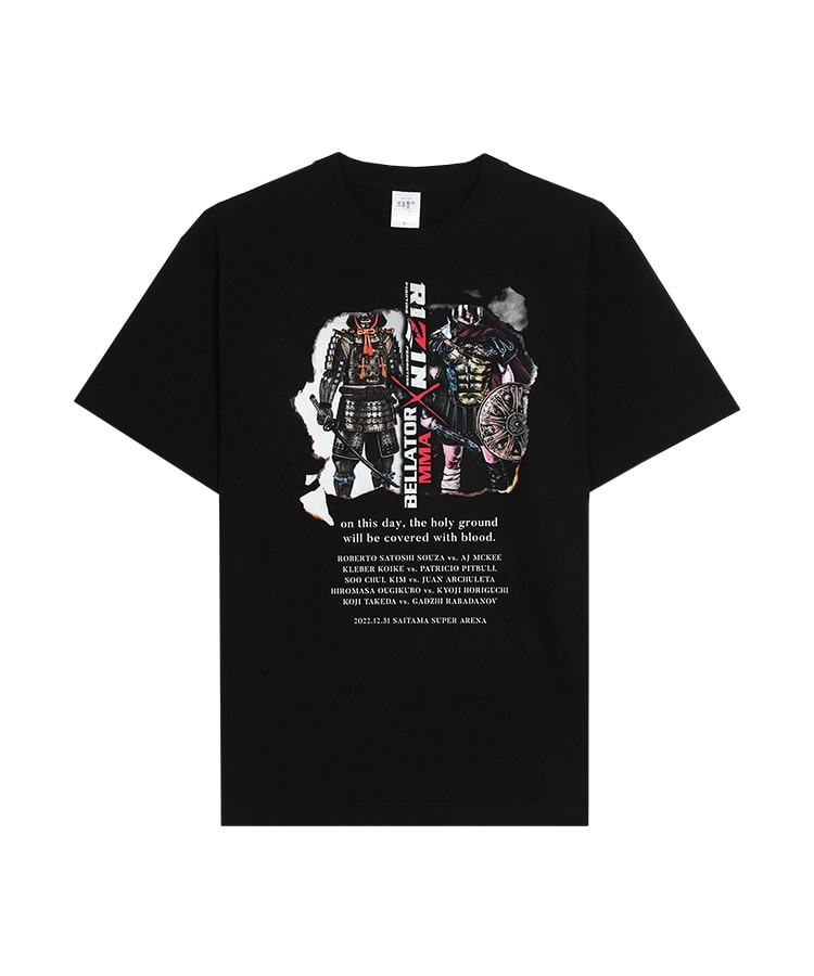 RIZIN×BELLATOR サムライ・グラジエーターTシャツ / BLACK – RIZIN