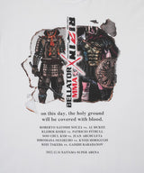 RIZIN×BELLATOR サムライ・グラジエーターTシャツ / WHITE