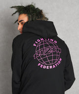 RIZIN UNI スウェットパーカー / BLACK×PINK