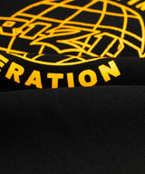 RIZIN UNI スウェットパーカー / BLACK×YELLOW