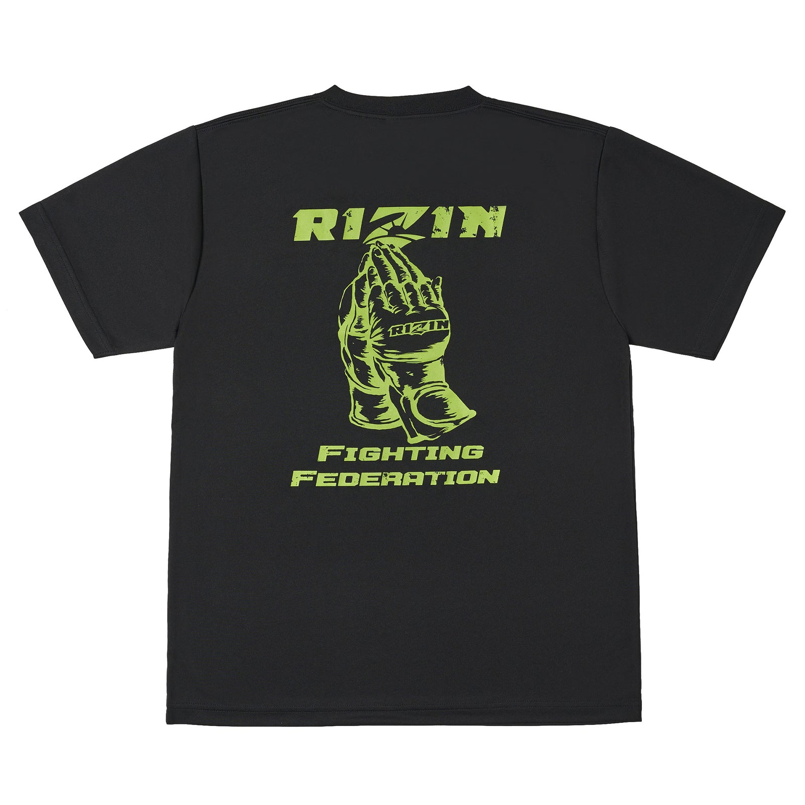 RIZIN 公式グッズ】RIZIN GLOVE 4 【DRY】 Tシャツ BLK/GREEN｜RIZIN