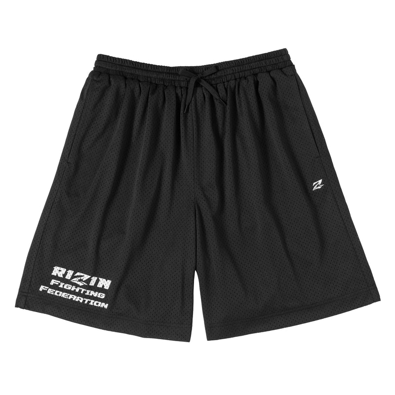 メッシュ素材 ブラックショーツ Mサイズ RIZIN 公式】RIZIN メッシュショーツ セットアップ ショートパンツ