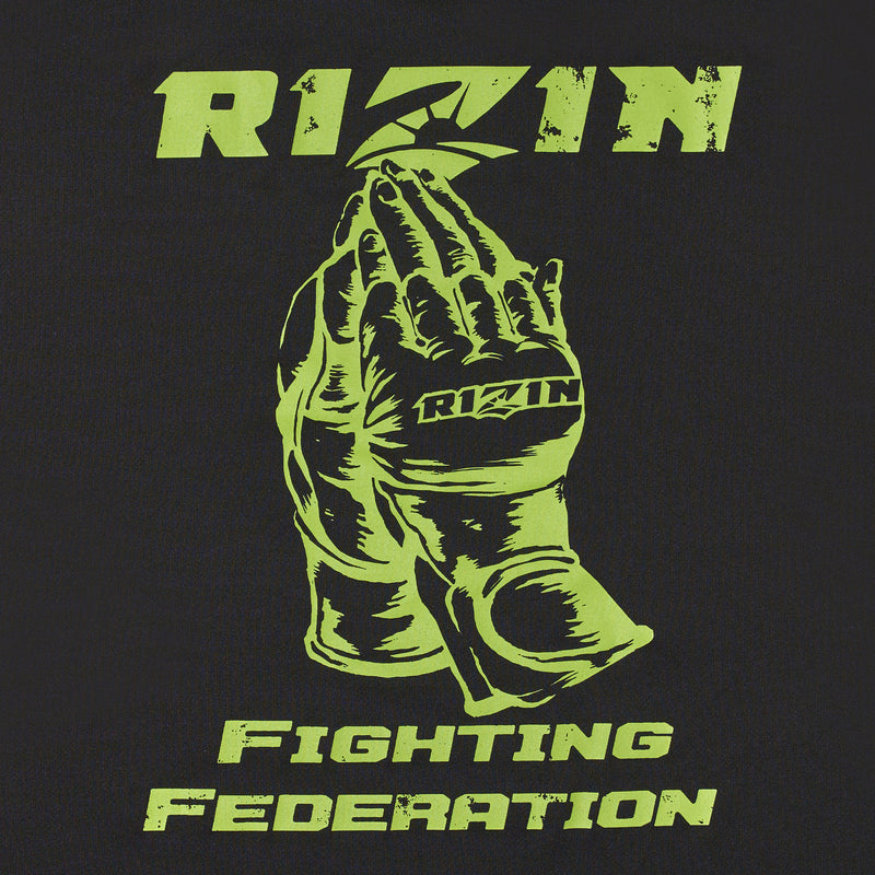 RIZIN 公式グッズ】RIZIN GLOVE 4 【DRY】 Tシャツ BLK/GREEN｜RIZIN