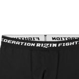 RIZIN公式ボクサーショーツ ブラック ロゴ入りトレーニング用アンダーウェア