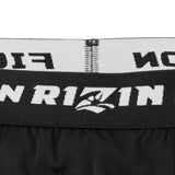RIZIN公式ボクサーショーツ ブラック ロゴ入りトレーニング用アンダーウェア