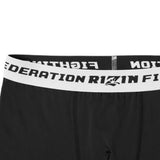 RIZIN公式ボクサーショーツ ブラック ロゴ入りトレーニング用アンダーウェア