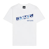 RIZIN CAMO ロゴTシャツ WHT/BLUE