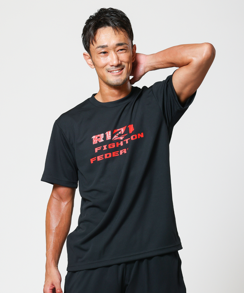 RIZIN PAISLEY DRY Tシャツ BLK/RED