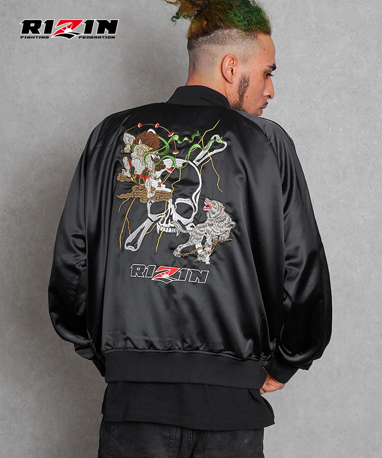 公式】RIZIN×Roen 雷神×狼煙スカジャン ライジン 格闘技 狼煙 公式】RIZIN×Roen 雷神×狼煙スカジャン ライジン 格闘技 狼煙