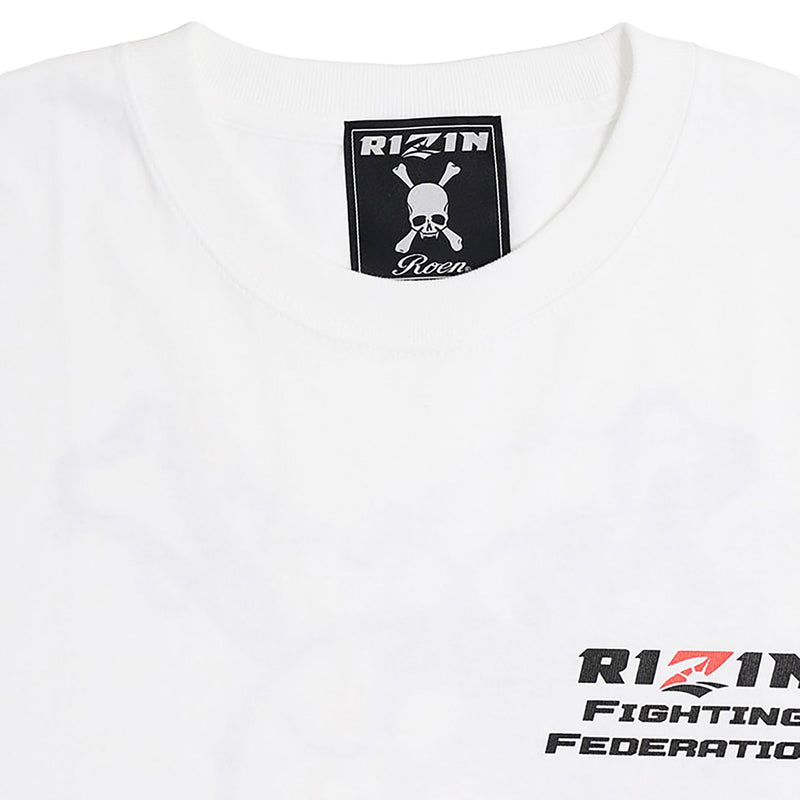 会場限定RIZIN❌ROENコラボTシャツ RIZIN 公式グッズ】RIZIN×Roen 雷神×狼煙 T-Shirt / WHITE ライジン