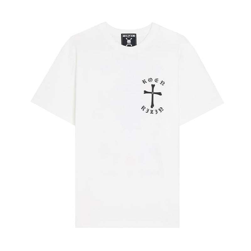 RIZIN 公式グッズ】RIZIN×Roen CROSSBONE T-Shirt / WHITE ライジン