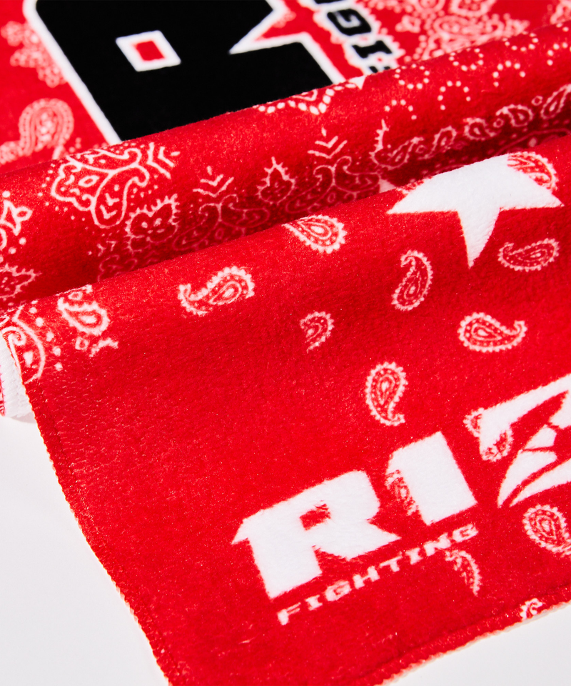 RIZIN PAISLEY マフラータオル RED