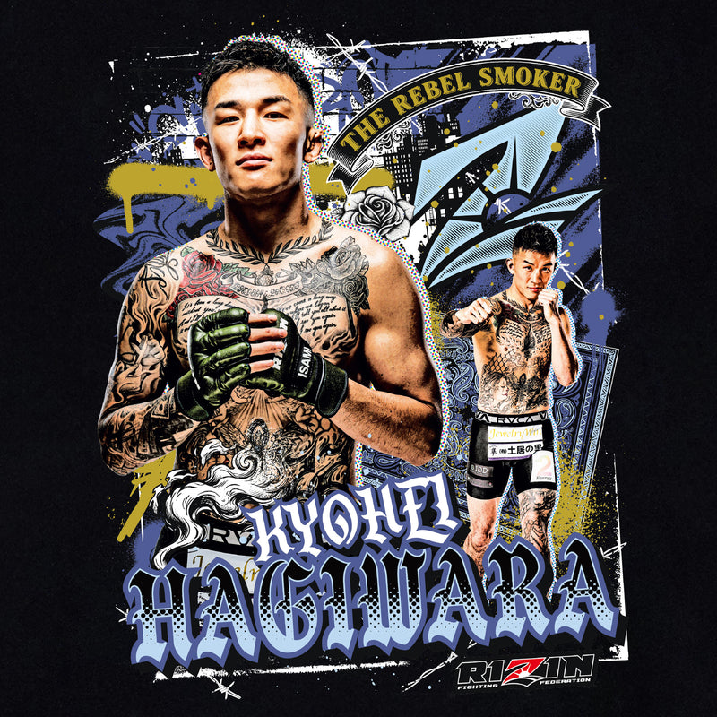 萩原 萩原京平 × RIZIN コラボTシャツ｜THE REBEL SMOKER 公式フォトTシャツ