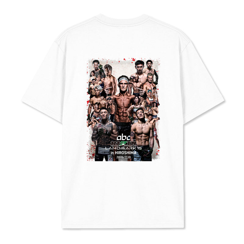yogibo RIZIN.28 RIZIN.29 STAFF Tシャツ マリアパ RIZIN LANDMARK 15 Tシャツ｜広島大会公式記念・ポスターデザイン