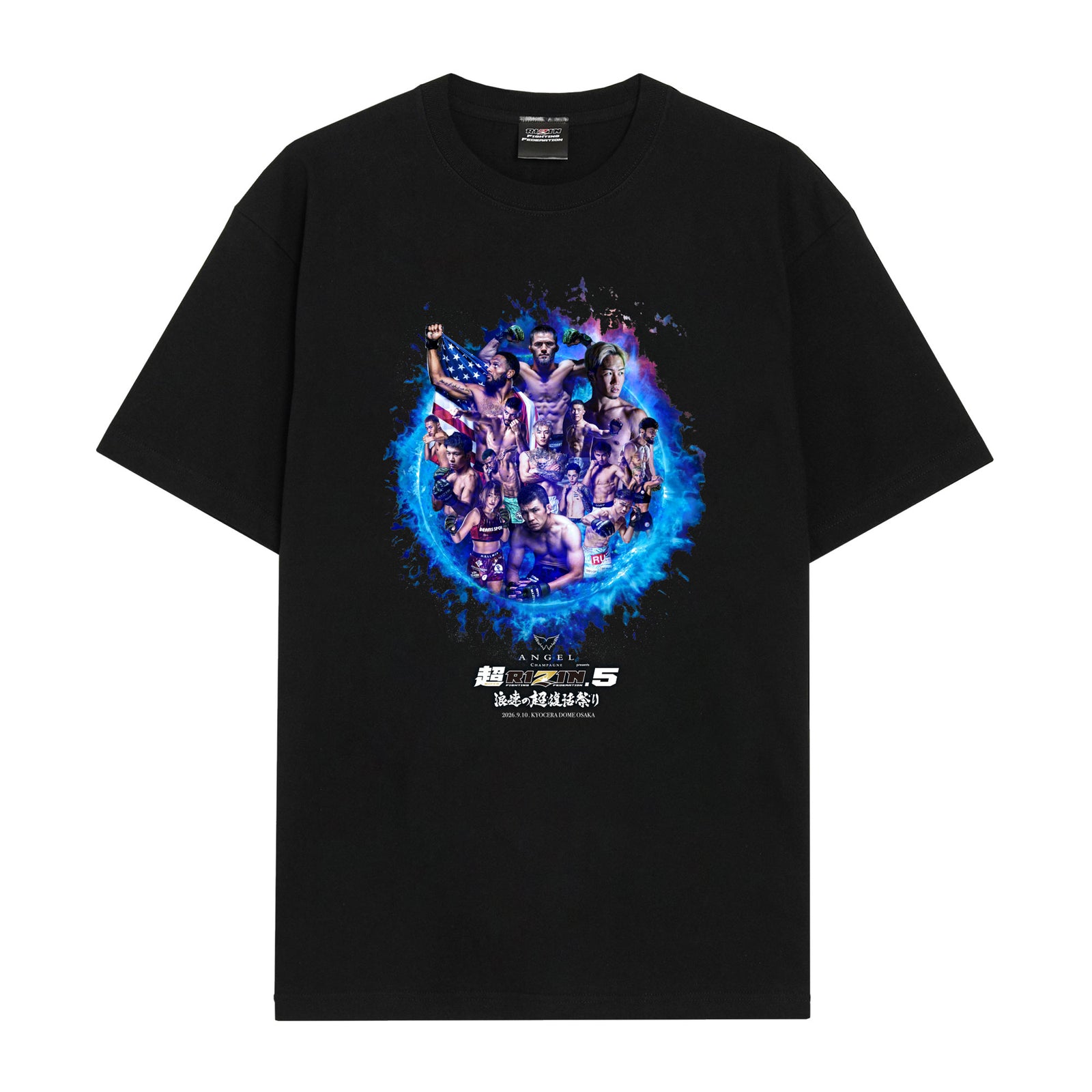 RIZIN 公式グッズ】超RIZIN.5 Tシャツ 大会記念 選手集合フォト