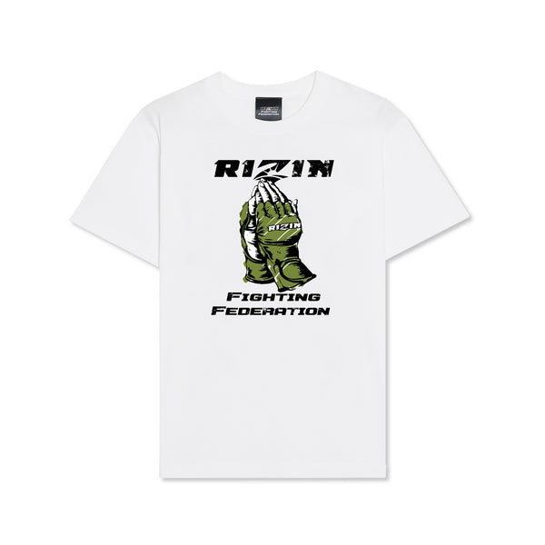 RIZIN GLOVE 4 Tシャツ WHT