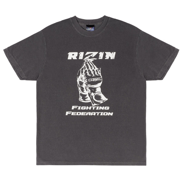 RIZIN GLOVE 3 Tシャツ　グローブTシャツ　完売商品　Lサイズ RIZIN 公式グッズ】RIZIN GLOVE Faded Tシャツ ユーズド加工