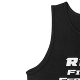RIZIN ロゴ タンクトップ ノースリーブ ヴィンテージ風ロゴ ライジン 格闘技 トレーニングウェア ブラック