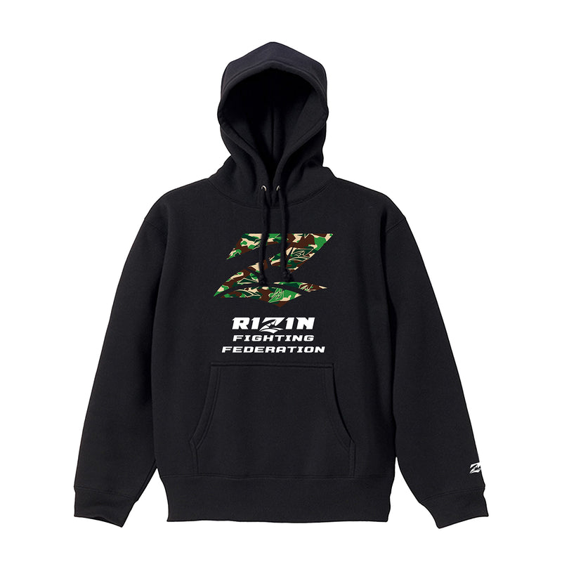 RIZIN Z CAMO スウェットパーカー BLK