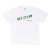 RIZIN CAMO ロゴTシャツ WHT GREEN カモフラ 迷彩 ライジン 格闘技 ホワイト グリーン