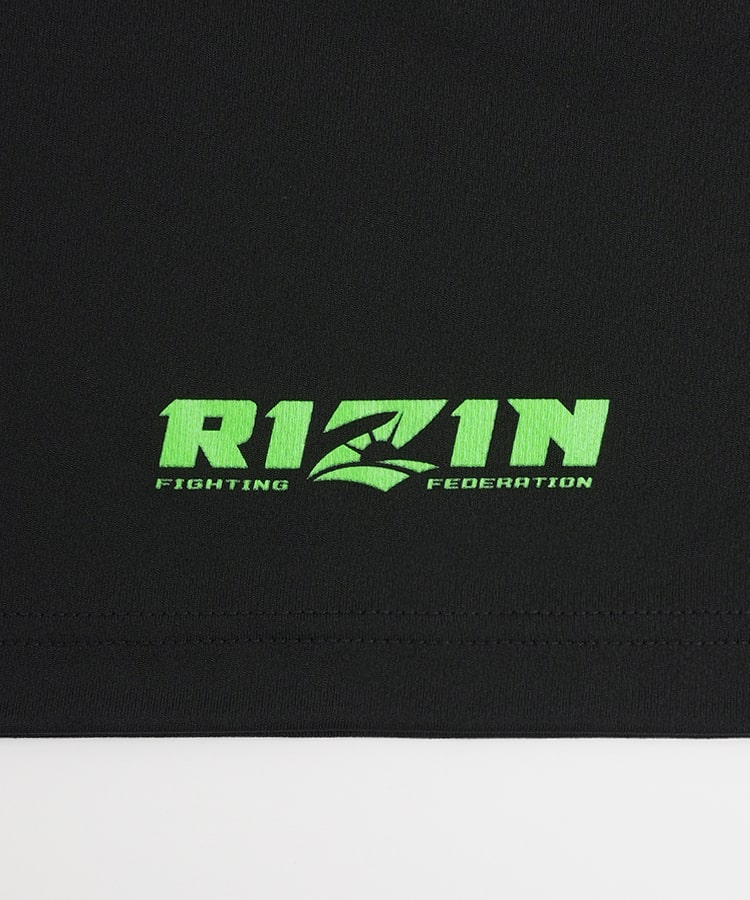 RIZIN／GLOVE 2 ／ドライ／Tシャツ／ショーツ／ブラック×グリーン