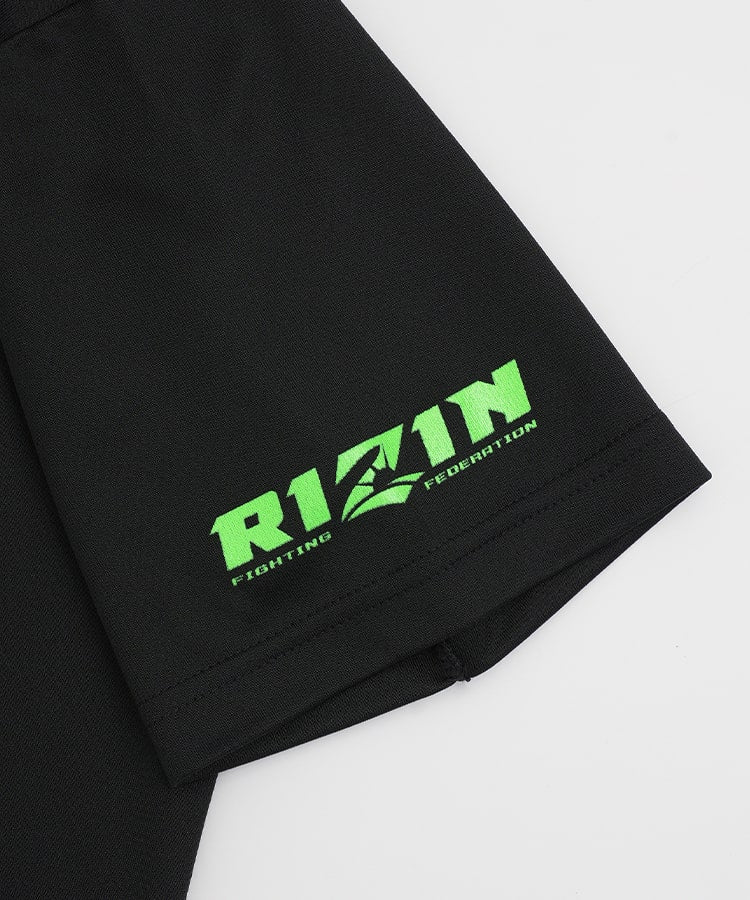 RIZIN GLOVE 2 【DRY】 Tシャツ｜ブラック/グリーン