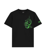RIZIN GLOVE 2 【DRY】 Tシャツ｜ブラック/グリーン