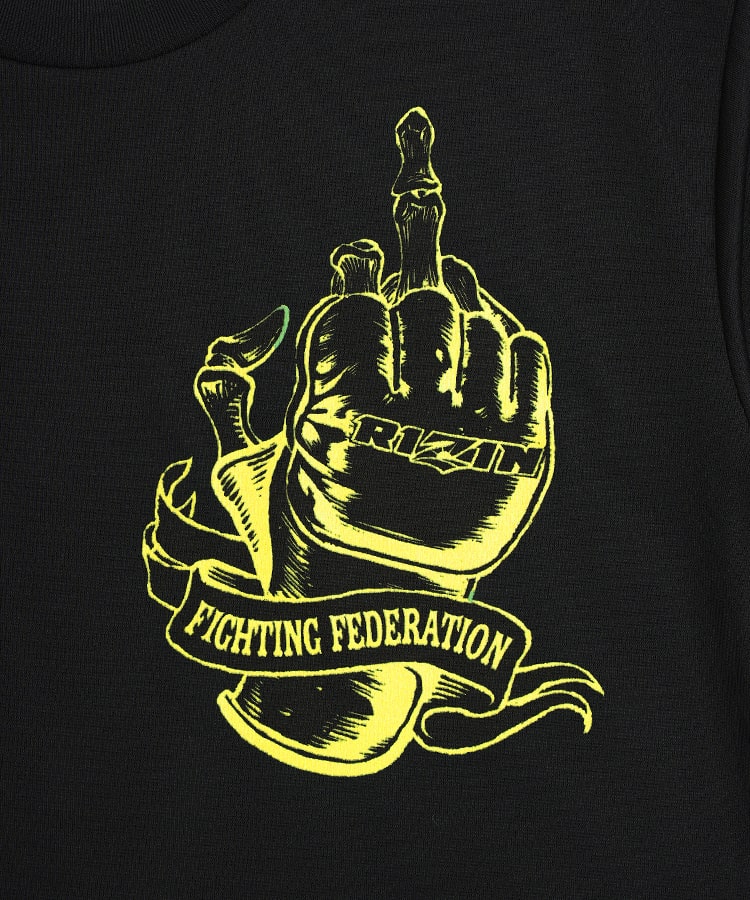 RIZIN GLOVE 2 【DRY】 Tシャツ｜ブラック/イエロー